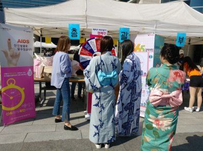 [캠페인] 에이즈 바로알기 전국순회 캠페인 실시_한양여자대학교